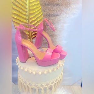 New/ Madden Girl Shoes | Pink Heels W Platform | Color: Pink | Size: 7 1/2